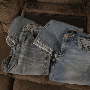 Wrangler Blue Denim Jeans Classic Casual Wear